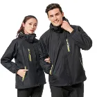 Outdoor Mountaineering Plus Size Men's Detachable Liner Windproof Jackets