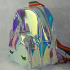For School Girls Bag Girls Fashion Unicorn Backpack For School Girls Teens Rainbow School Bag With Glitter Materia