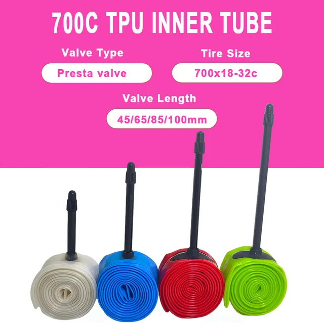 Bicycle Inner Tube TPU Tube 0.3mm 0.5mm Durable 700c  20" 26" 27" 28" 29" 27.5 Inch