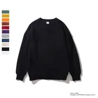 Crewneck Mens Embroidered Oversized Pullover Sweatshirt Set Custom Cotton Unisex Crewneck Men's Hoodies Sweatshirts