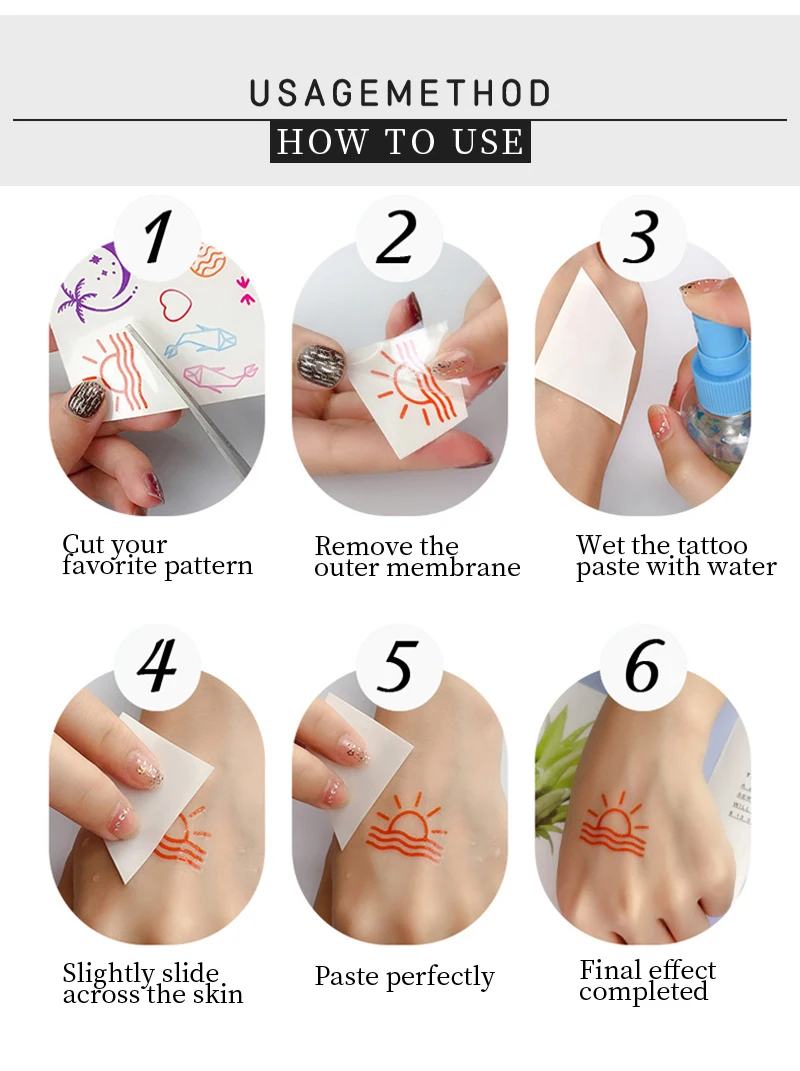 Big Bulk Waterproof Body Buttocks Fake Tattoos love Heart Tempory Tattoos Paper for Adults Sexy details