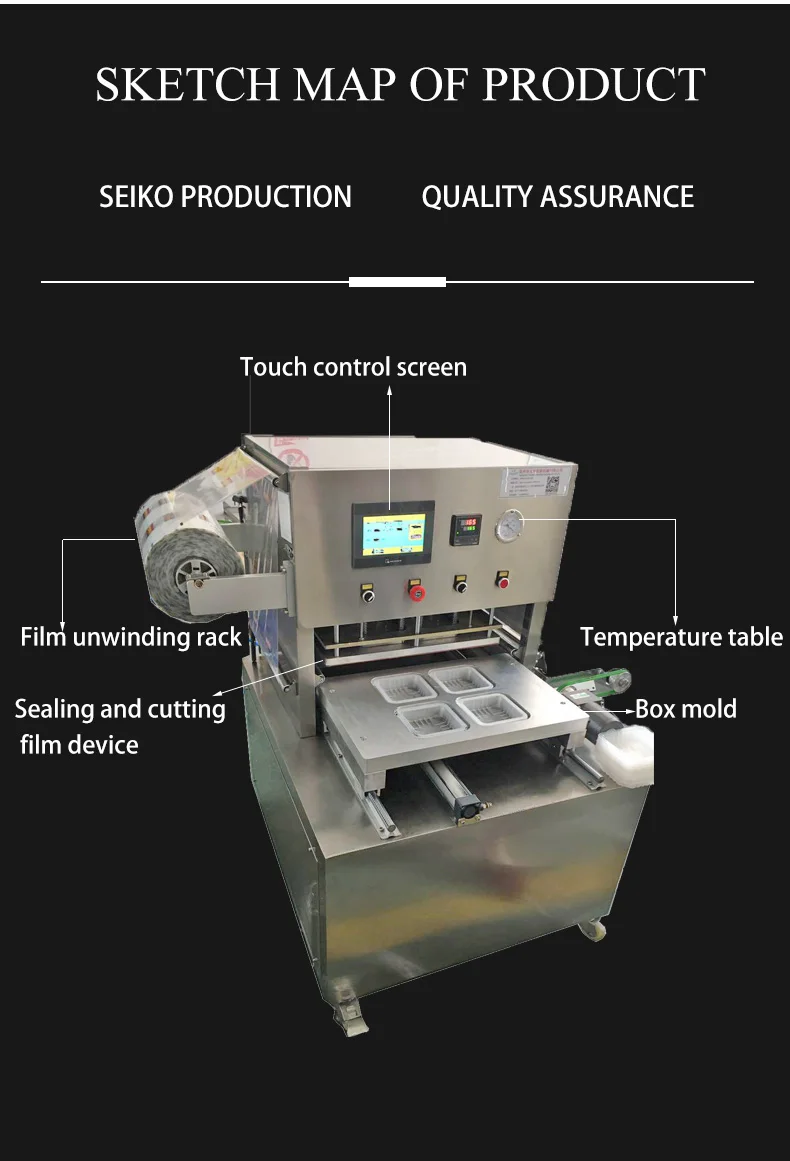Reliable Automatic Plastic Deli Container Sealing Machine/cup Sealer Machine for Sale details