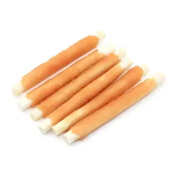Pet Food Wholesale Delicious Chicken Wrapped Cheese Stick Dry Dog Snacks
