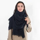 Scarf Scarves And Shawls Wholesale Sequin Scarf Soft Fabric Scarf Women's Warm Long Shawl All-Match Autumn Winter Scarf