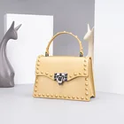 Brand Fashion Bag Woman Handbag Lady Brand Frosted Jelly Bag Trend Rivet Portable 1 Shoulder Crossbody Bag