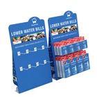Cardboard Display Shelf Rack Custom CDU Recyclable Retail Counter Display Stand Pegs Hooks Cardboard Counter Display