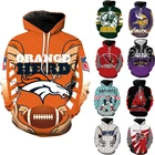 NFL Sweatshirt Hoodies 3D Printing Long Sleeve NFL Football Pullover Hoodie Sweater Winter Coat
