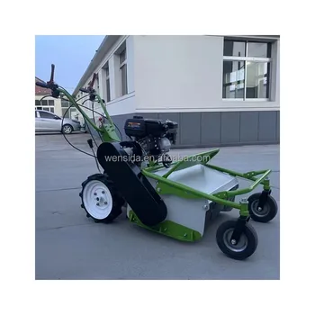 Hand-push gasoline-electric dual-purpose high-horsepower grass cutting and landscaping small grass cutting and returning machine
