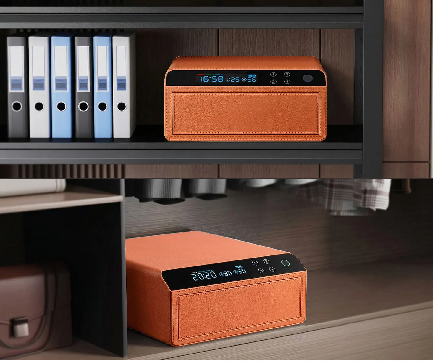 dr 1274 ft ceqsafe smart biometric fingerprint electronic safe box smart hidden diversion steel safe for home and hotel use-12