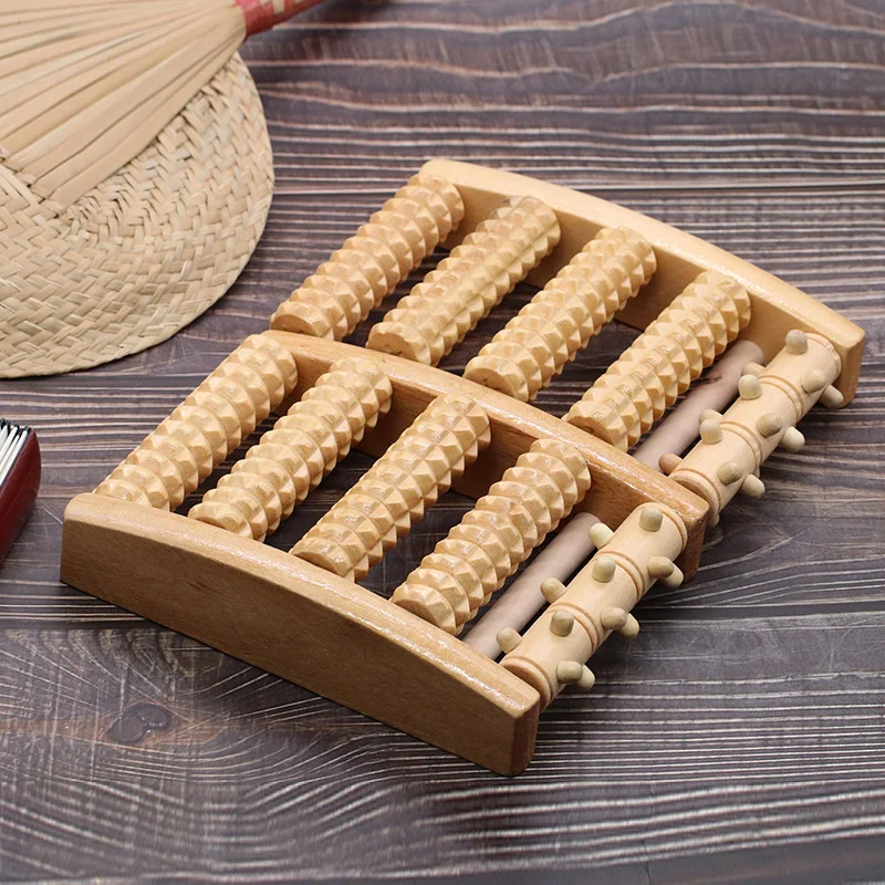 Wholesale Custom Wooden Foot Roller Dual Foot Massage Roller for Relief Tired Feet Foot Massage Tools