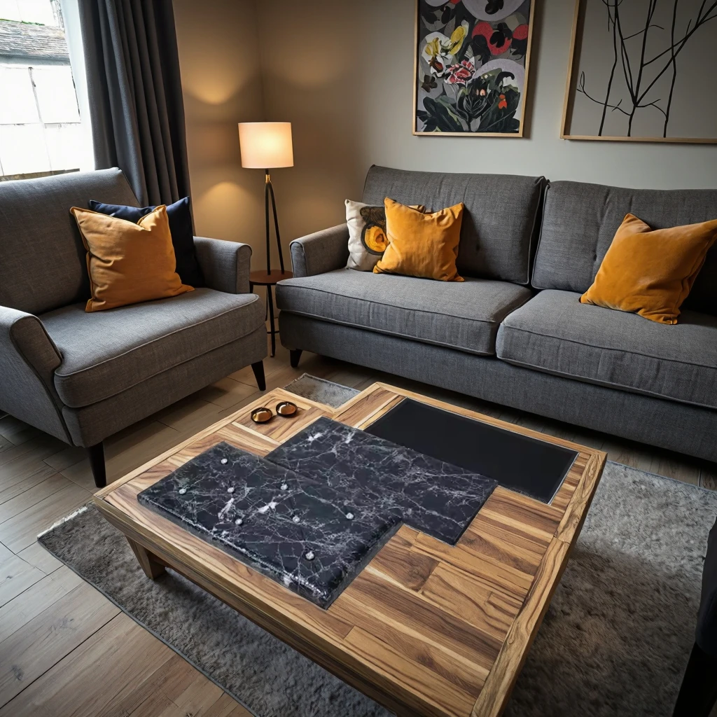 Modern Marble Print Storage Stool Ottoman with Diamond Decoration Portable for Bedroom Apartment-Factory Wholesale for Home Use manufacture