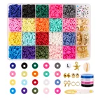 Beads Diy Seed Acrylic Beads Kit Crystal Beads Sets Polymer Clay Alphabet Beads For Jewelry Making