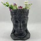Garden Pot Garden Home Artificial Crafting Ornaments Resin Classic Garden European American Garden Buddha Flower Pot