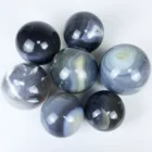 Agate Quartz Wholesale Natural Blue Grey Agate Stone Quartz Sphere Crystal Ball For Healing