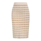 Skirt Women's Ribbed Knit Stretch High Waist Bag Hip Pencil Skirt Leopard Print Split One-step Skirt