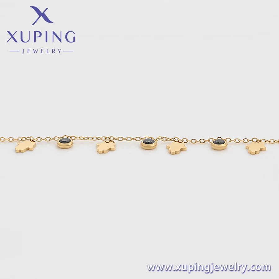 A00903208 Fashion Stainless Steel Jewelry Versatile Stainless Steel Glossy Water Drop Fairy Tassel Steel charm bracelet