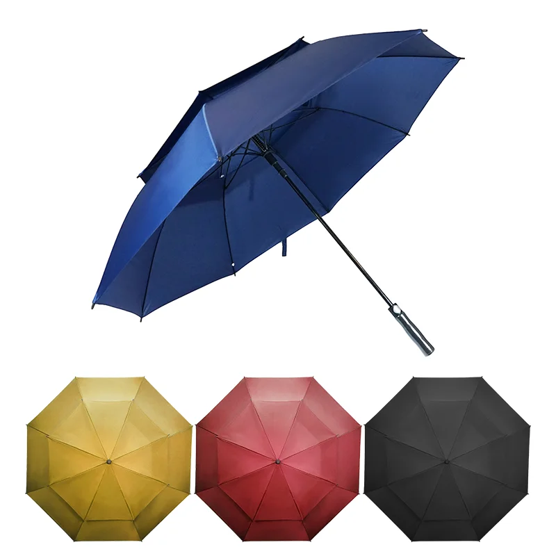 Hot Sale Double Layer Windproof Waterproof Chinese Luxury Wholesale Customized Golf Umbrella For Gift