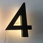 Backlit Factory Price Modern Metal Backlit Address Sign LED Illuminated House Numbers
