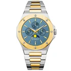 Modern Watch OEM 3 Sub-dails With Moon Phase Men Luxury Modern Watch For Wholesale