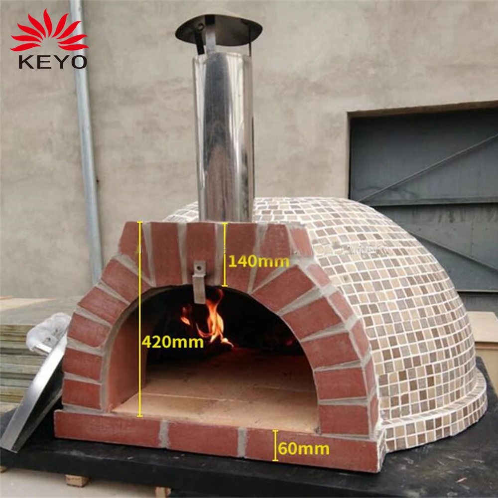 Italianstyle Woodfired Pizza Oven Charcoal Gas Brick Barbecue Oven
