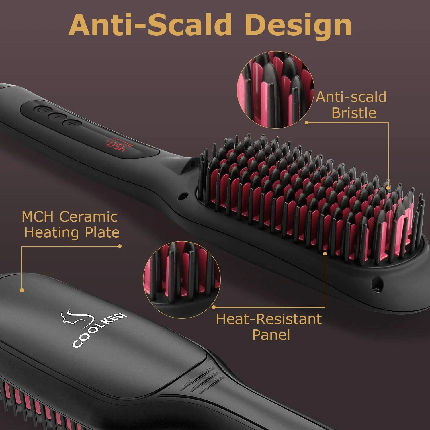 Hair Blowing Straightening Brush High Quality Hair Straightener Comb  Hair Straightener Comb