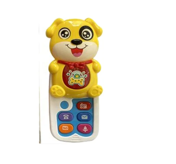 EPT Hot selling baby electric cartoon mobile phone with light and music early baby educational music phone with light (2 colors)