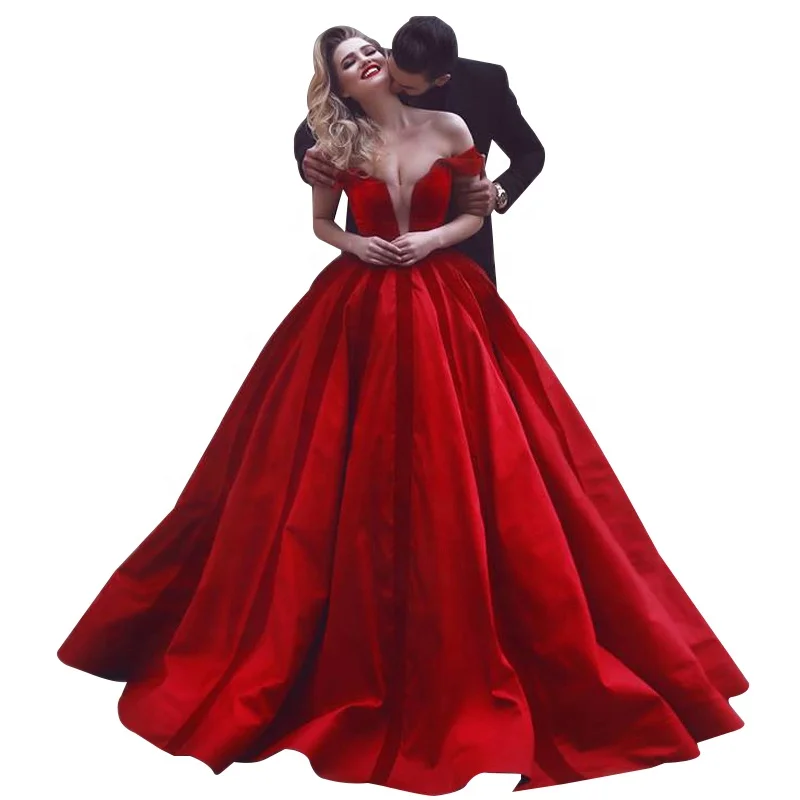 Hot Sexy Red Abendgesellschaft Kleider 2018 Frauen Prom Ballkleid Weg Vom Schulter Design Kleid Made In China Buy Abendkleider 2018 Frauen Kleider Prom Kleider Product On Alibaba Com