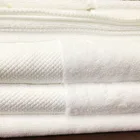 White Hotel Towel Hot Sale Pure Cotton Customized White Breathable Hotel Bath Towel