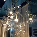 Island Lamp Ceiling Glass Ball Pendant Light Hanging Lighting Modern Dining Room Kitchen Island Attic Glass Pendant Lamp