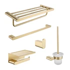 Bathroom Stainless Steel 304 Gold Luxuri Accessori Luxurious Bathroom Accessories Set