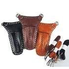 Leather Scissors Holster Professional PU Leather Barber Hair Scissors Bag Hairdressing Holster