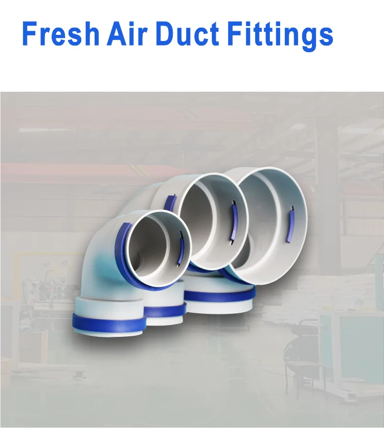 Inline Duct Fans, 90°, ABS Plastic - detail 2