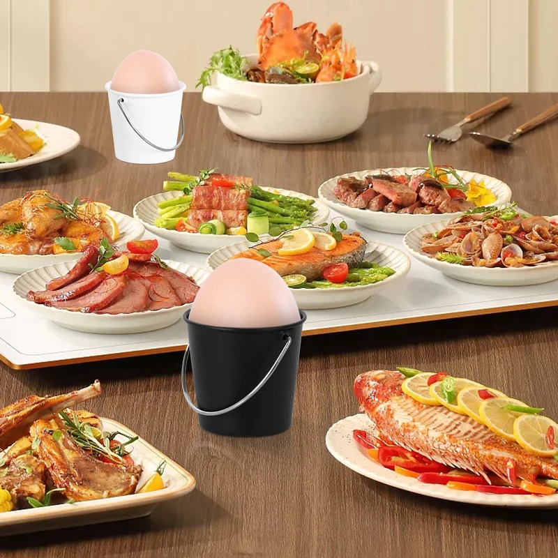 Custom Made Metal Storage Canister with Handle Hotel Western Meal Sauce Storage Bucket