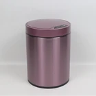 Bin Decorative ABS+ Colored Steel Temperature Display Wooden Craft Medical Waste Bin