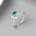 Emerald Ring Emerald 18k Gold Emerald Diamond Ring