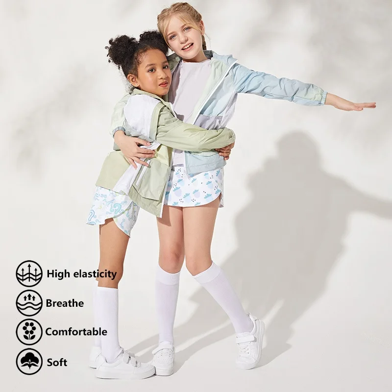 Summer Kids Tennis Wear Sublimation Printing School Youth Golf Kids Tennis Skirt Teenager