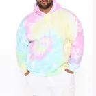 Men Hoodie Fashion Vibe Men 100%Cotton Multi Color Tie Dyed Pullover Hoodie