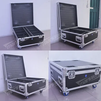 Marslight Customized aluminum stage light flight case with four wheels