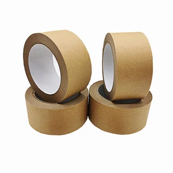 Wholesale Kraft Paper Material Wet Water Activated Waterproof Kraft Paper Tape for Package and Protection