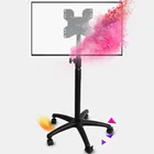 Tv Mobile TV Stand With Wheels Heavy Duty Universal Rolling TV Cart Fits Most 14- 32 LED LCD TVs With Shelf TV Trolley