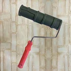 Paint Brush Rubberrubber Roller Brush Paint Embossed Paint Roller Sleeve Wall Texture Stencil Brush Pattern Decor