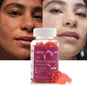 Best Skin Whitening Gummies Lightening & Even Skin Tone Gummies Remove Dark Spots Biotin Collagen Gummies