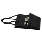 Gift Bags High Quality Recycled Black Takeaway Craft Printed Custom Gift Shopping Bags With Logo