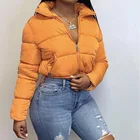Coat Long Down Coats Winter Coat Women Jacket Casual Worsted Solid Plain Dyed Women Long Sleeve Short Down Coats