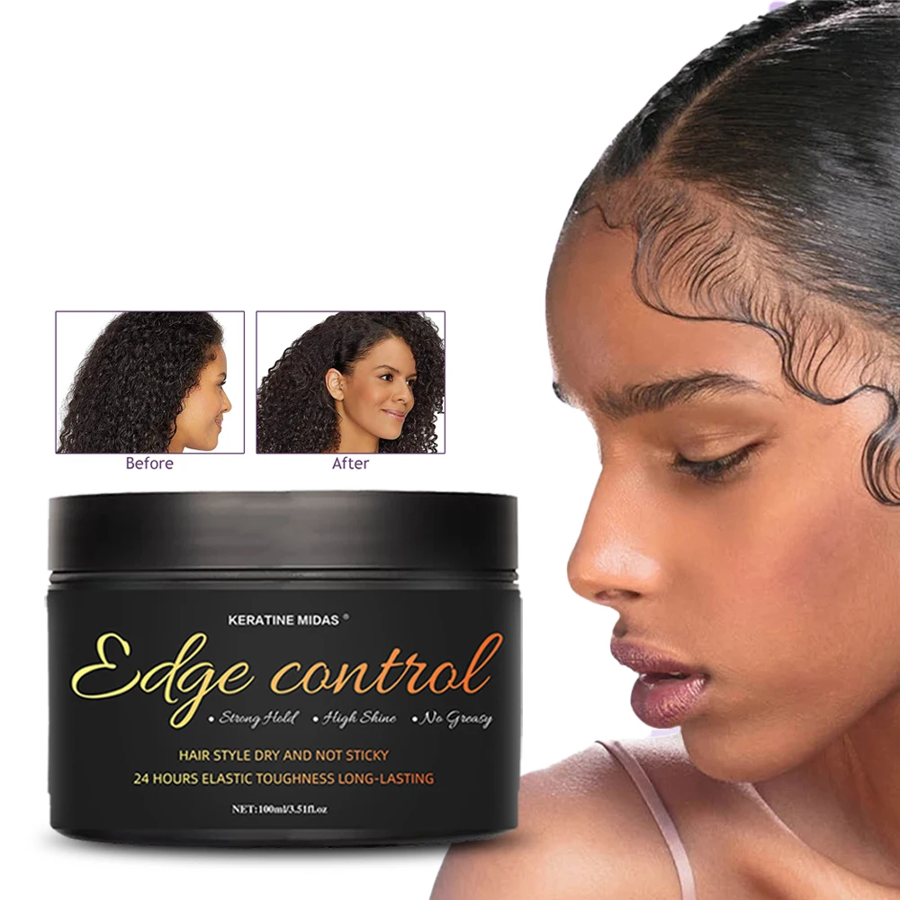 Edge Control Hair Wax Instant Control Strong Hold Edge Styling Wax For Men Women  Hair Styling Waxes - Buy Hair Styling Waxes,Best Edge Control For 4c Hair,Best  Edge Control For 4c Hair