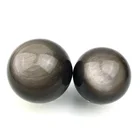 Obsidian Wholesale Natural Silver Sheen Obsidian Sphere Obsidian Ball Polished For Decoration