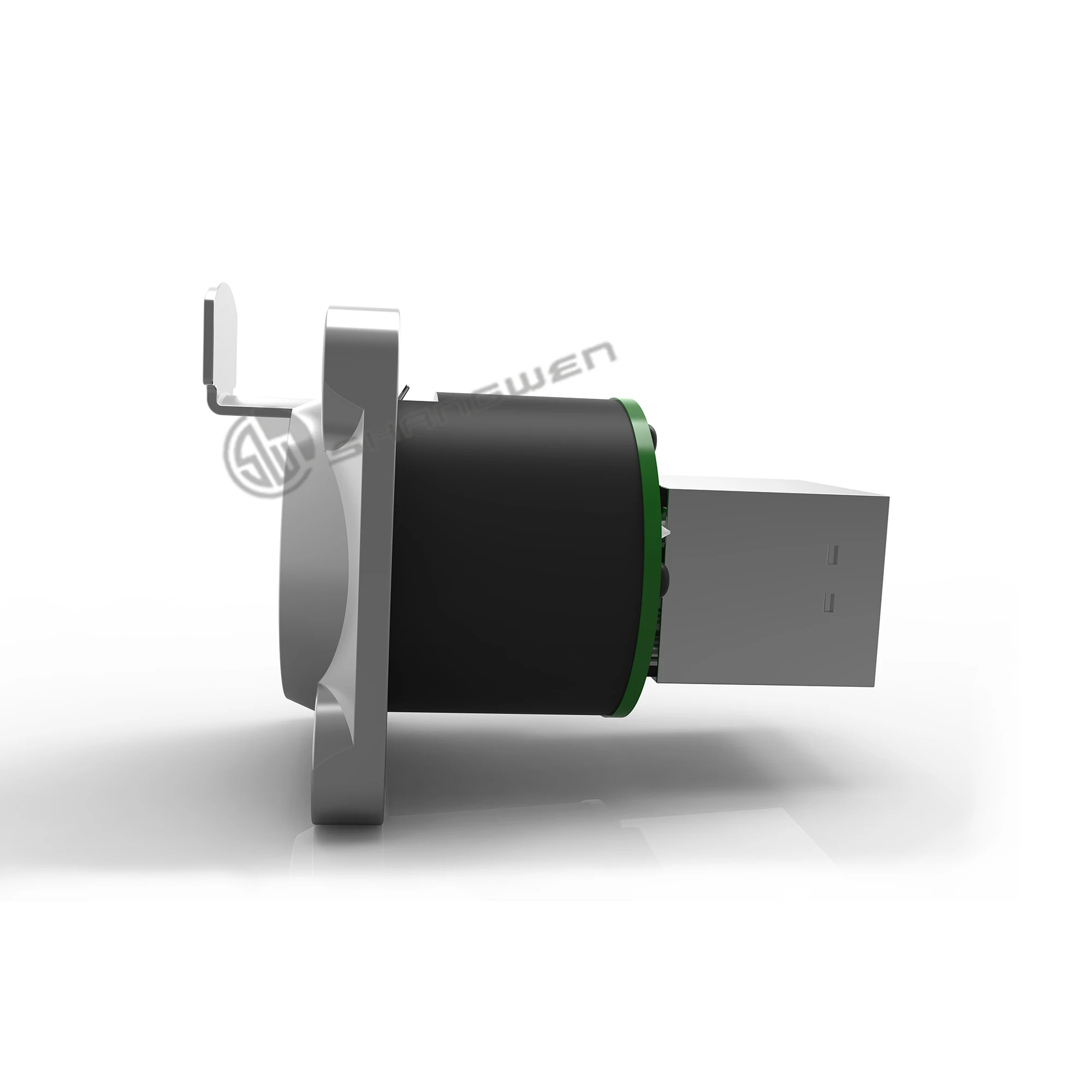 Shangwen Indoor 8 Pin RJ45 Plug Industrial Ethernet Connector RJ45 Panel Mount Socket Signal Network Connector 8p8c Female Panel