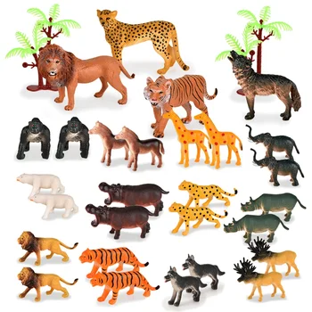 Amazon Hot Popular Other toy mini animal Small Size Assort PVC Plastics Animals for Kids Zoo Model Toys