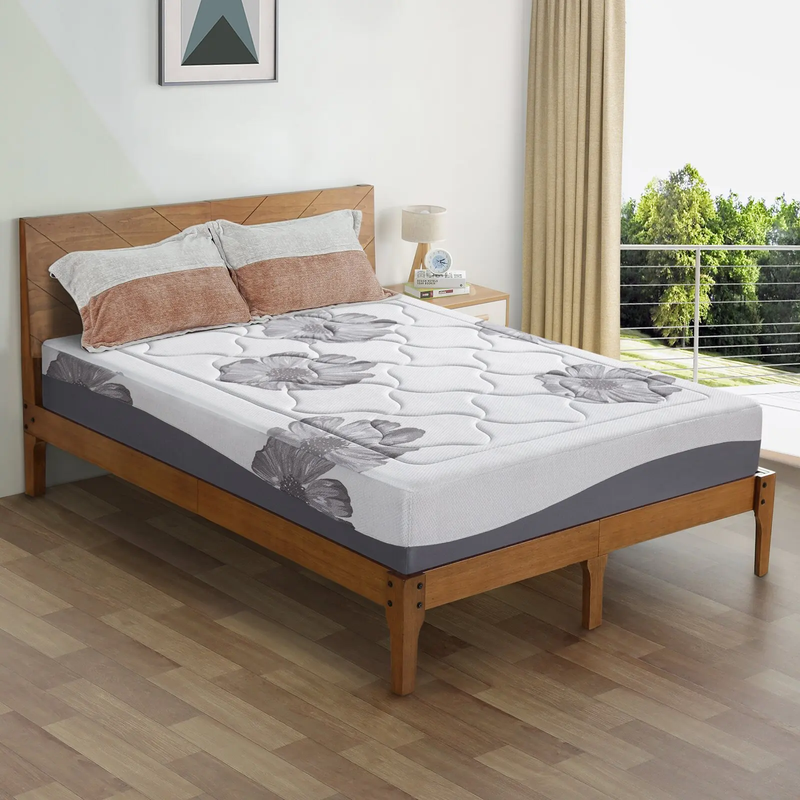 Super comfortable euro top full size pocket spring coils mattress queen king president mattresses