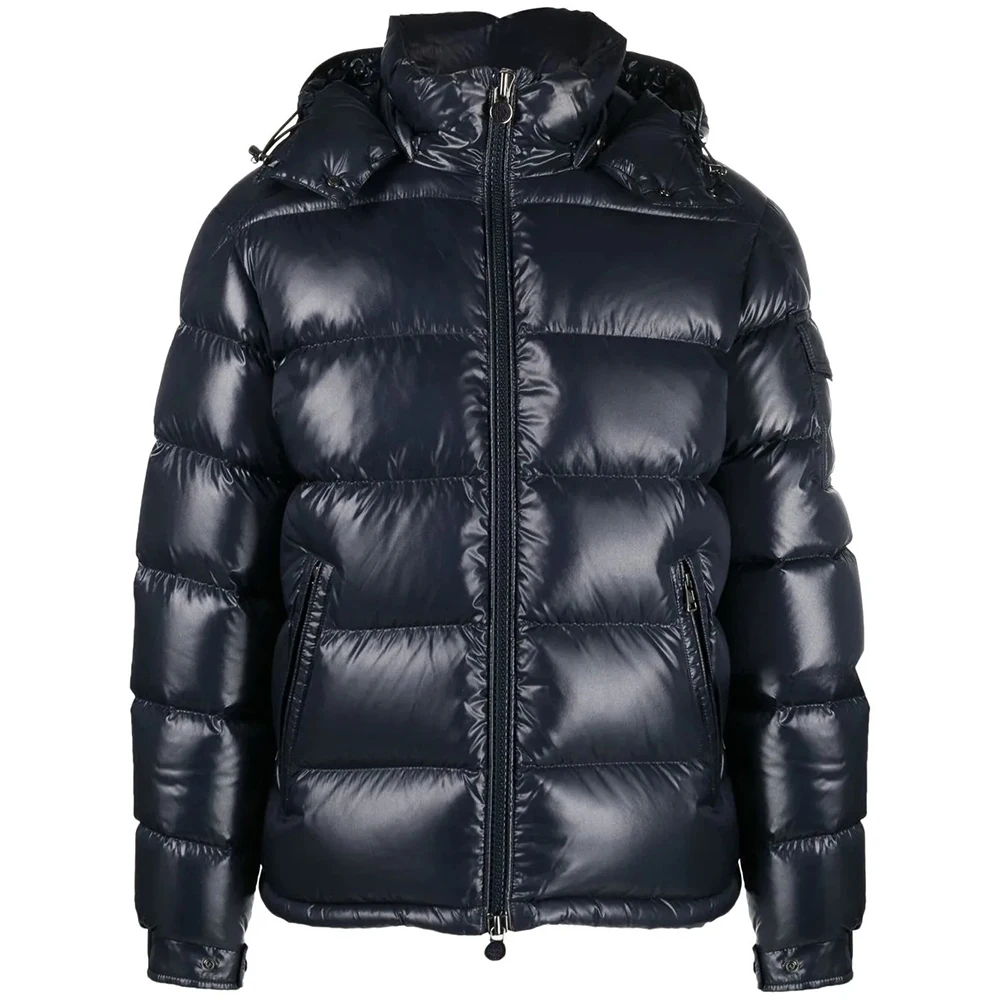 Winter Custom Reversible Men's Cropped Boxy Zipper Cotton Down Puffer Jacket with Hooded Man supplier